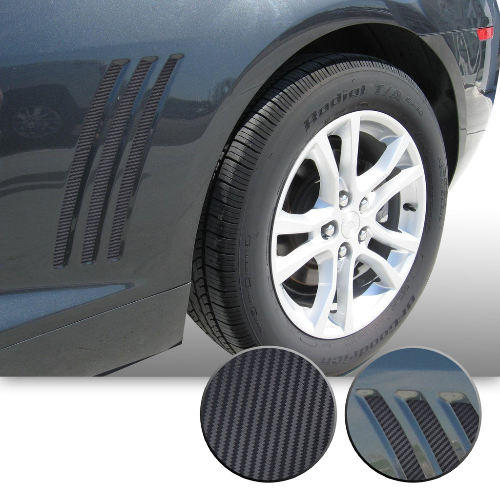 Side Vent Stipe Insert Overlay Vinyl Decal Compatible with and Fits Chevy Camaro 2010-2015