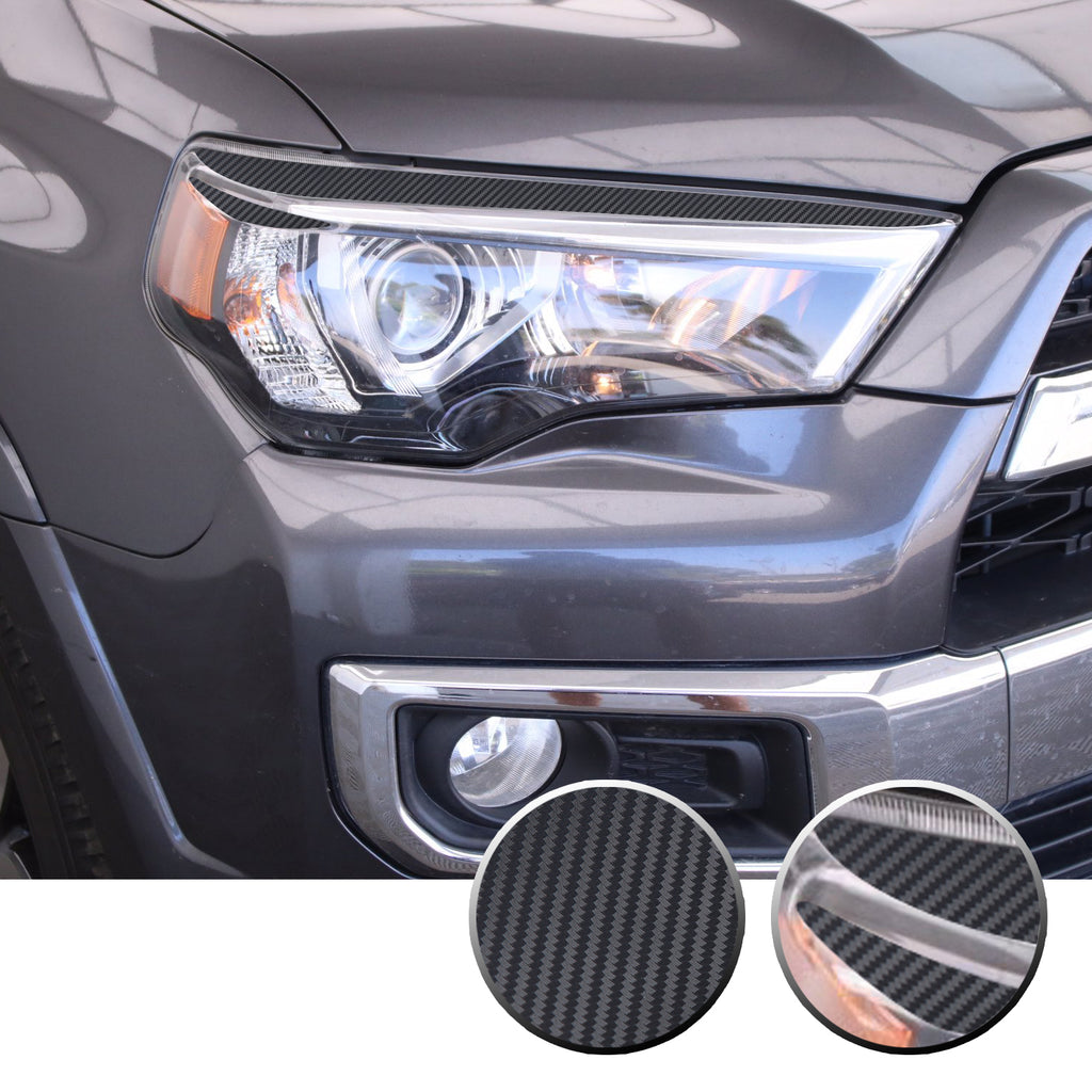 Headlight Eyelid Eyebrow Graphic Vinyl Decal Compatible with Toyota 4Runner 2010-2017