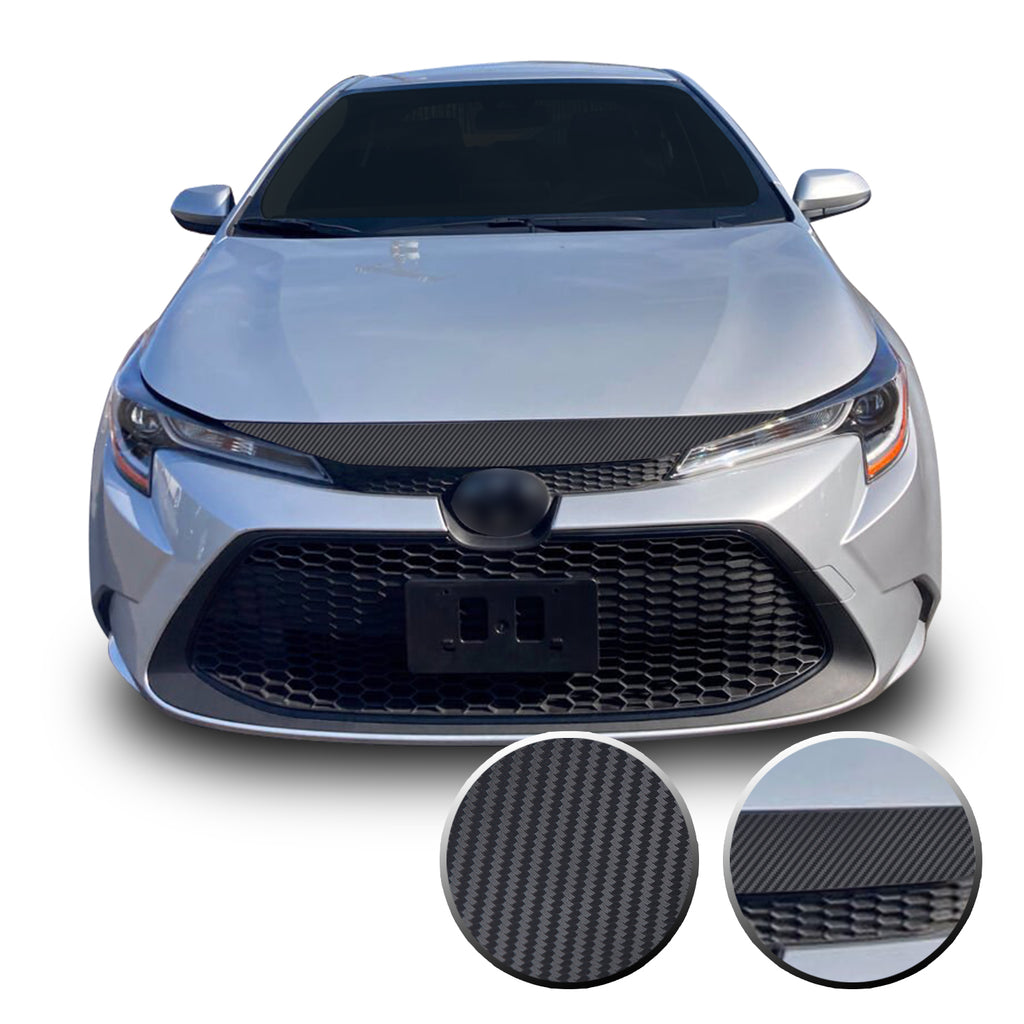 Front Hood Bonnet Lip Overlay Precut Vinyl Trim Compatible with and Fits Corolla Toyota 2020