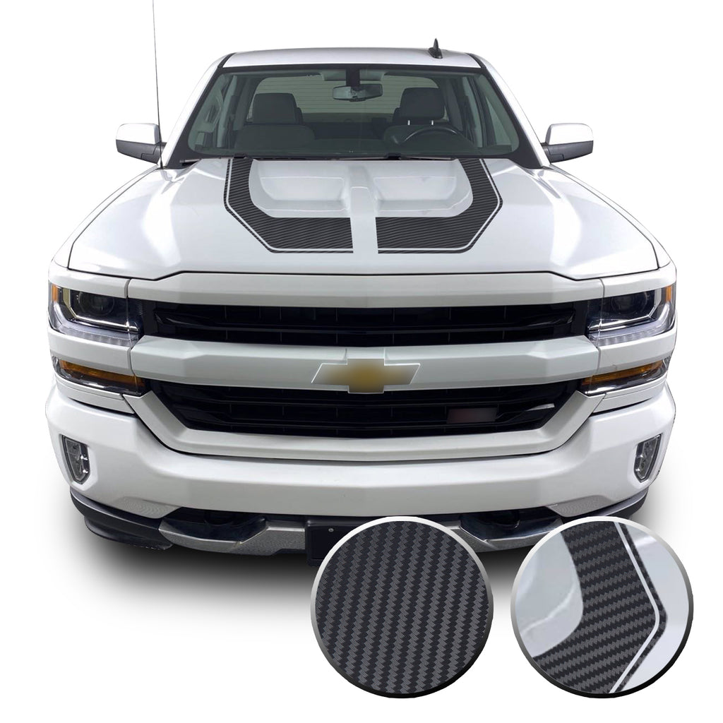 Rally Edition Style Hood Decal for 2016-2018 Z71 Chevrolet Silverado 1500