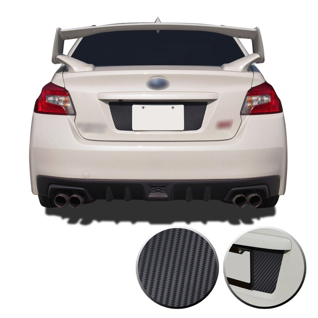 Trunk Rear License Trim Decal Overlay Compatible with and Fits Subaru WRX STi 2015-2020