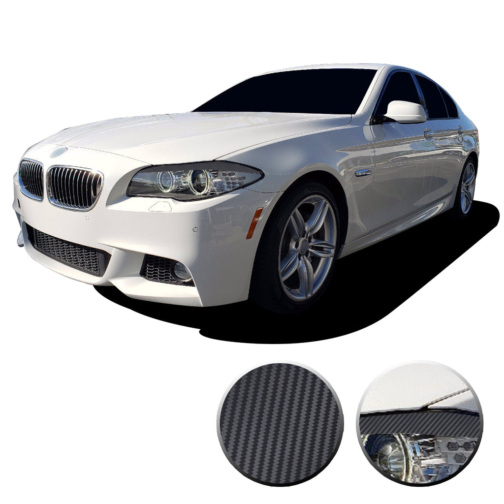 Headlight Eyelid Eyebrow Graphic Vinyl Decal Compatible with BMW 5 Series F10 2011-2013