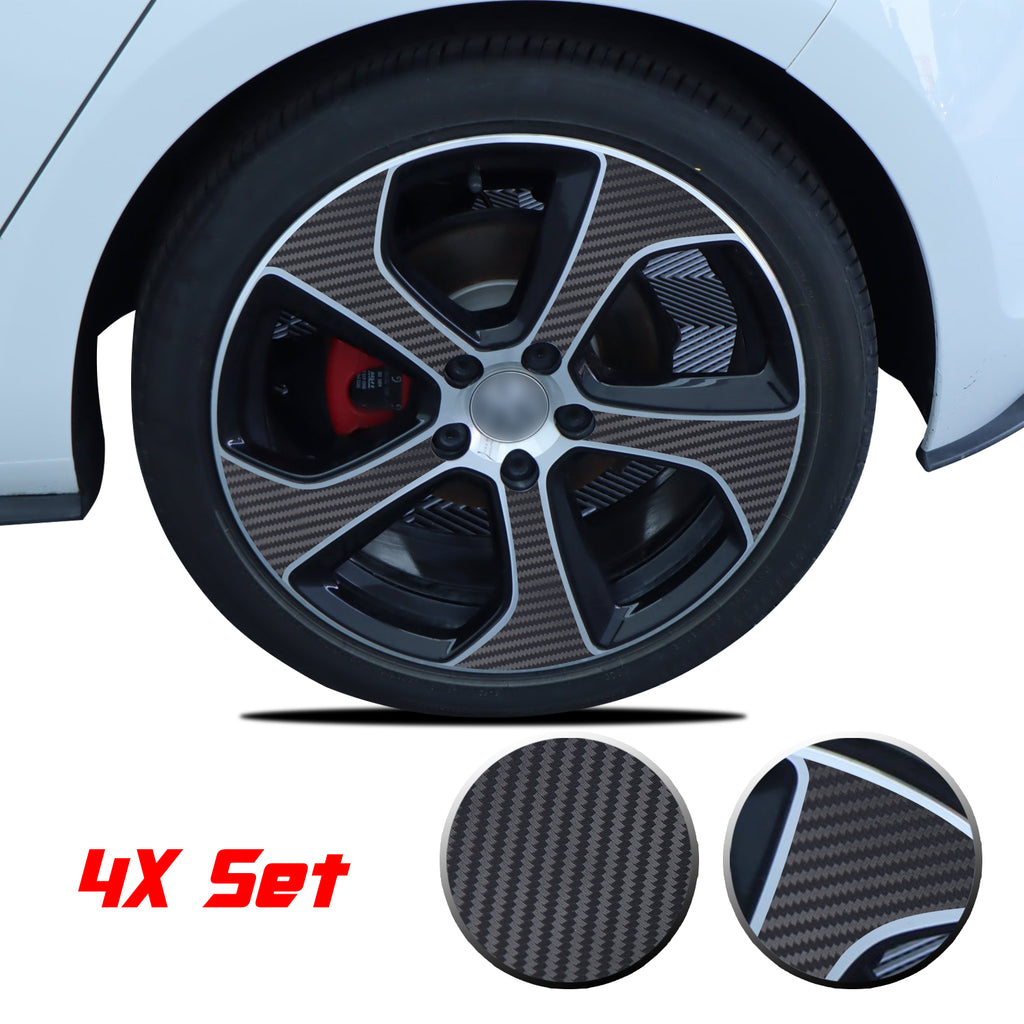 Wheel Rim Overlay Graphic Vinyl Decal Compatible with Volkswagen MK7 GTi 2014-2020