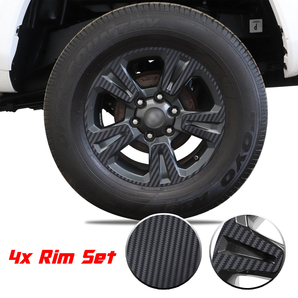 17" Wheel Rim Vinyl Overlay Decals Wrap Trim Compatible with and Fits Tacoma TRD Sport 2016-2019