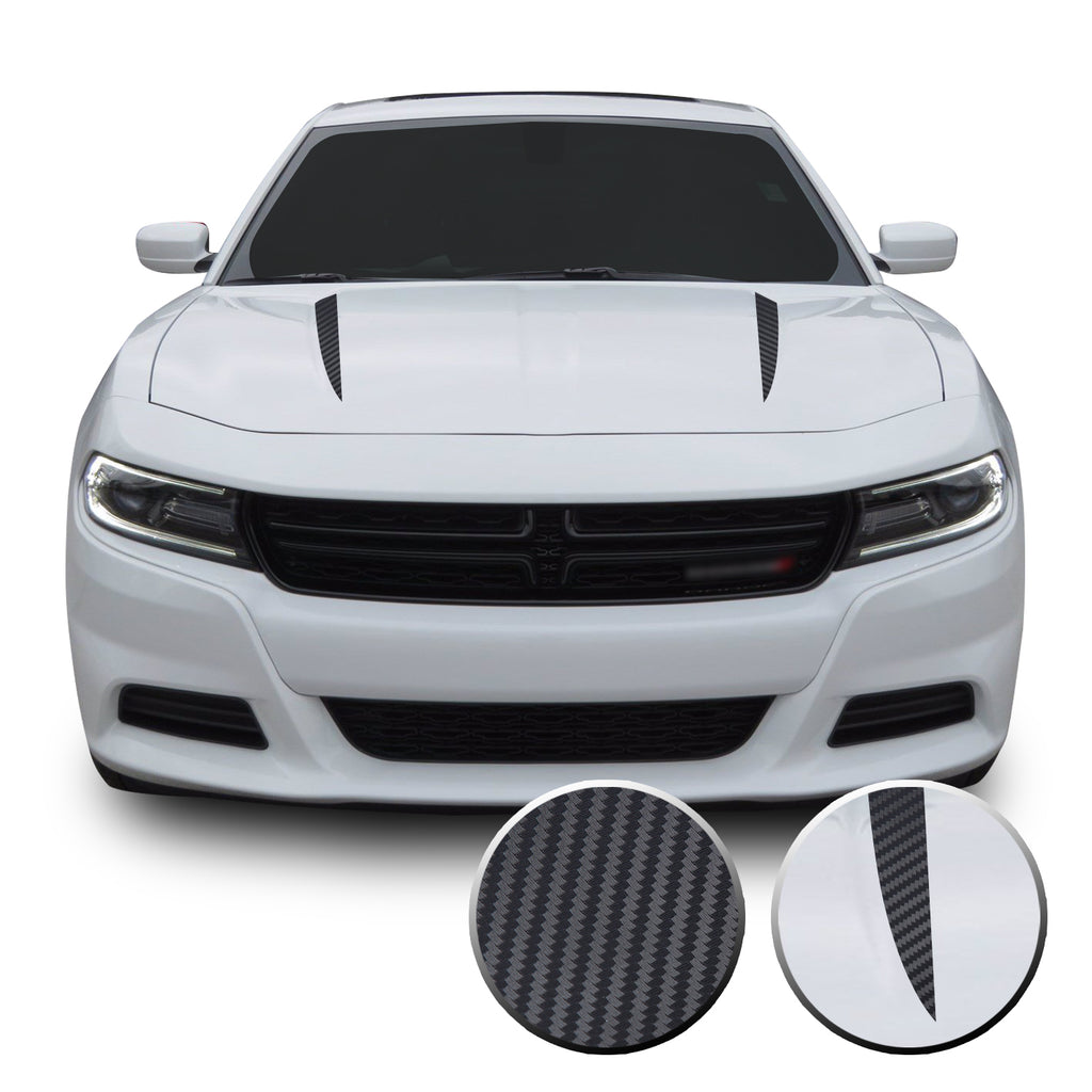 Hood Spears Racing Trim Vinyl Decal Compatible with Dodge Charger 2015 - 2020