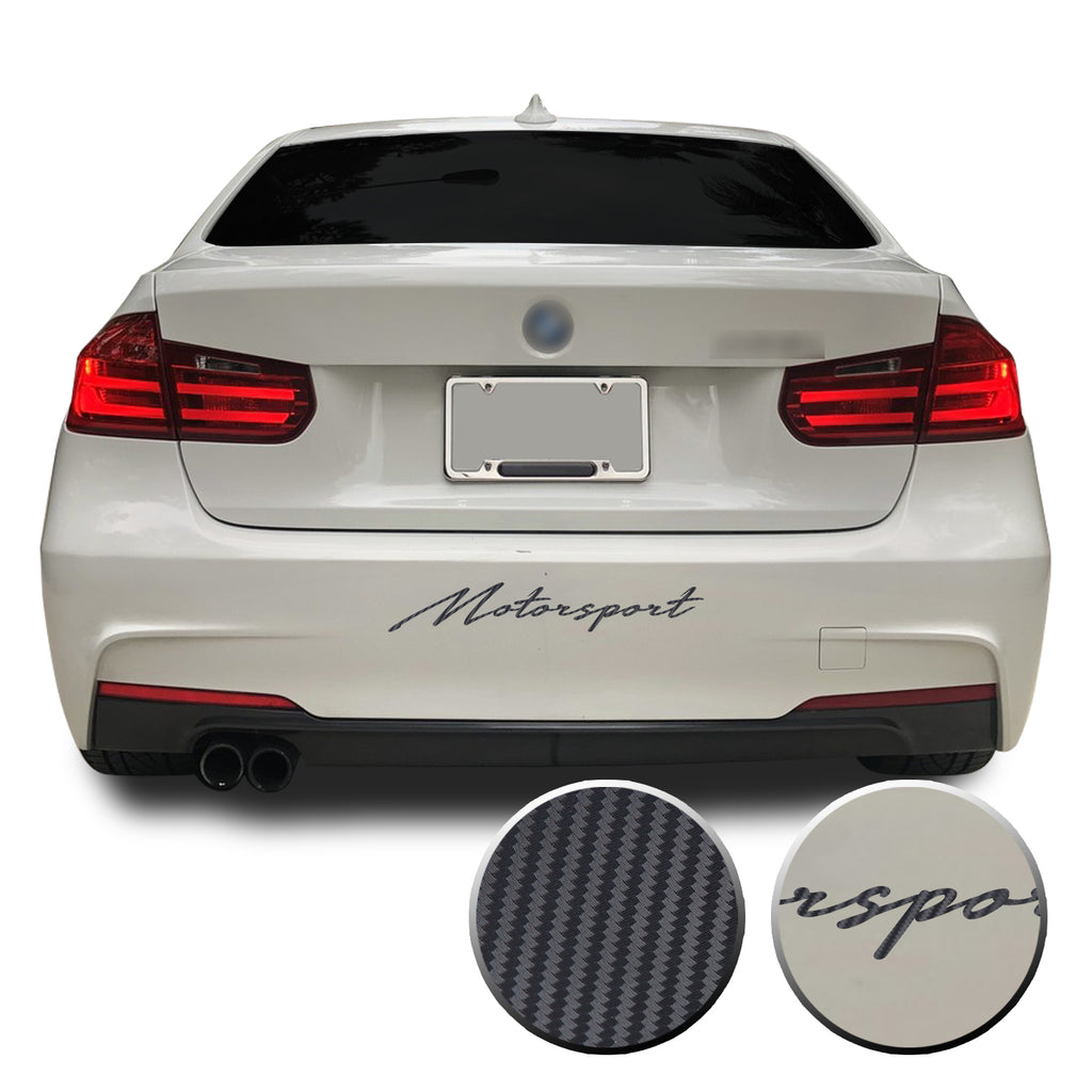 Motorsport Universal Rear Bumper Banner Graphic Overlay Pre Cut Vinyl Decal