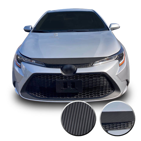 Hood Front Bumper Blackout Decal Vinyl Wrap Kit Compatible with Toyota Corolla LE XLE 2020 2021