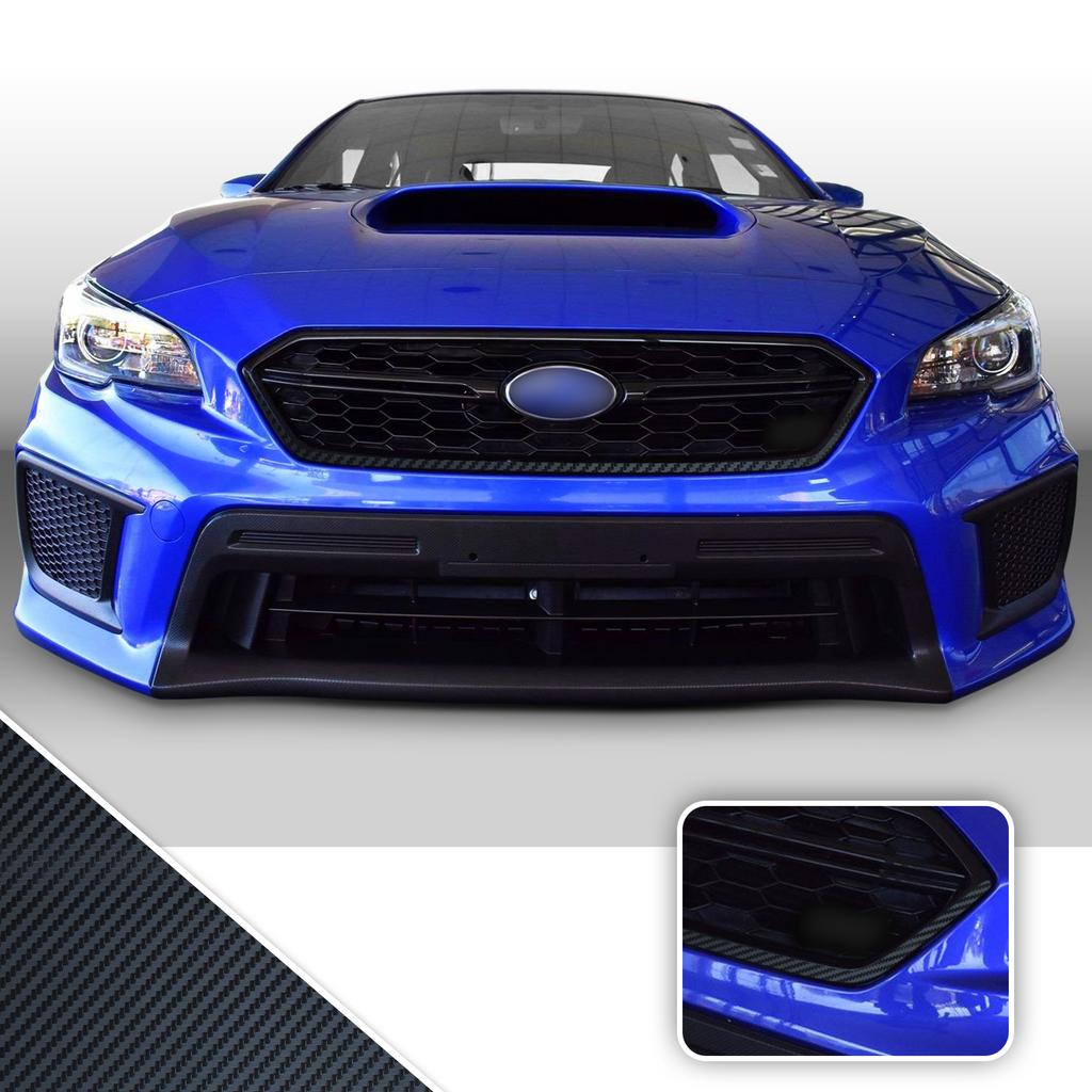 Front Grille Pinstripe Vinyl Decal Overlay Wrap Trim Compatible with and Fits WRX STi 2018-2020