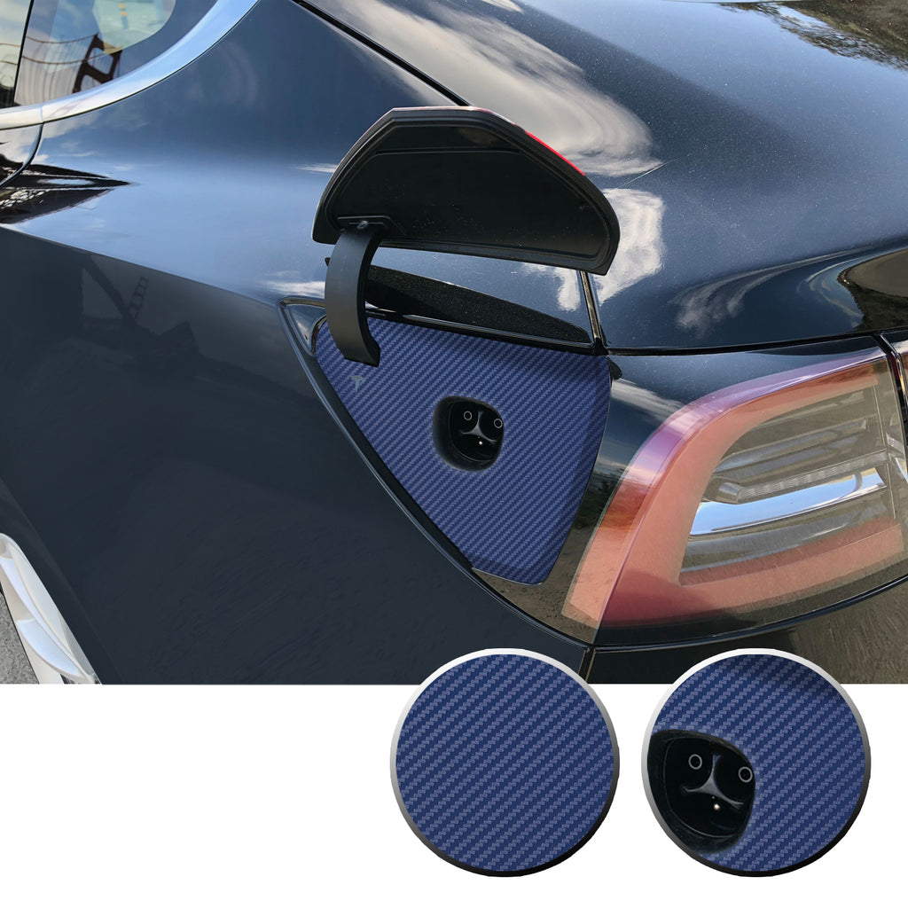 Charging Dock Vinyl Decal Overlay Kit Compatible with Tesla Model 3 2017-2020