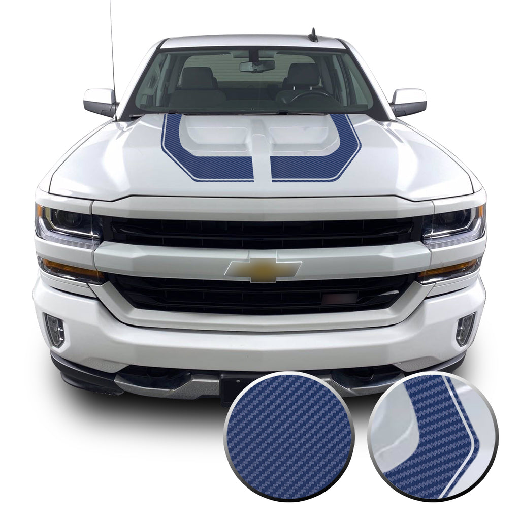 Rally Edition Style Hood Decal for 2016-2018 Z71 Chevrolet Silverado 1500
