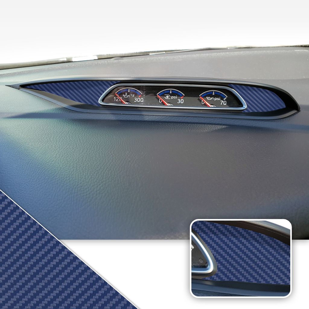Turbo PSI Pod Instrument Gauges Vinyl Accent Overlay Wrap Trim Compatible with Ford Focus ST RS 2013-2018