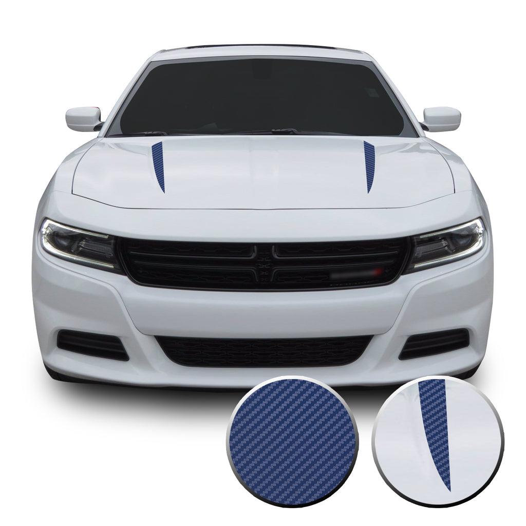 Hood Spears Racing Trim Vinyl Decal Compatible with Dodge Charger 2015 - 2020