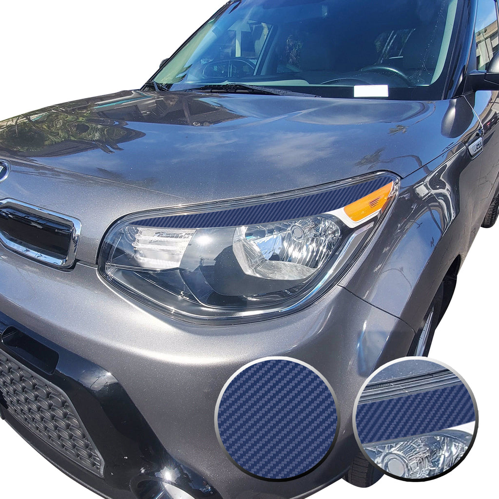 Eyelid Accent Overlay Precut Decal Vinyl Trim Compatible with and Fits Kia Soul 2014 2015 2016