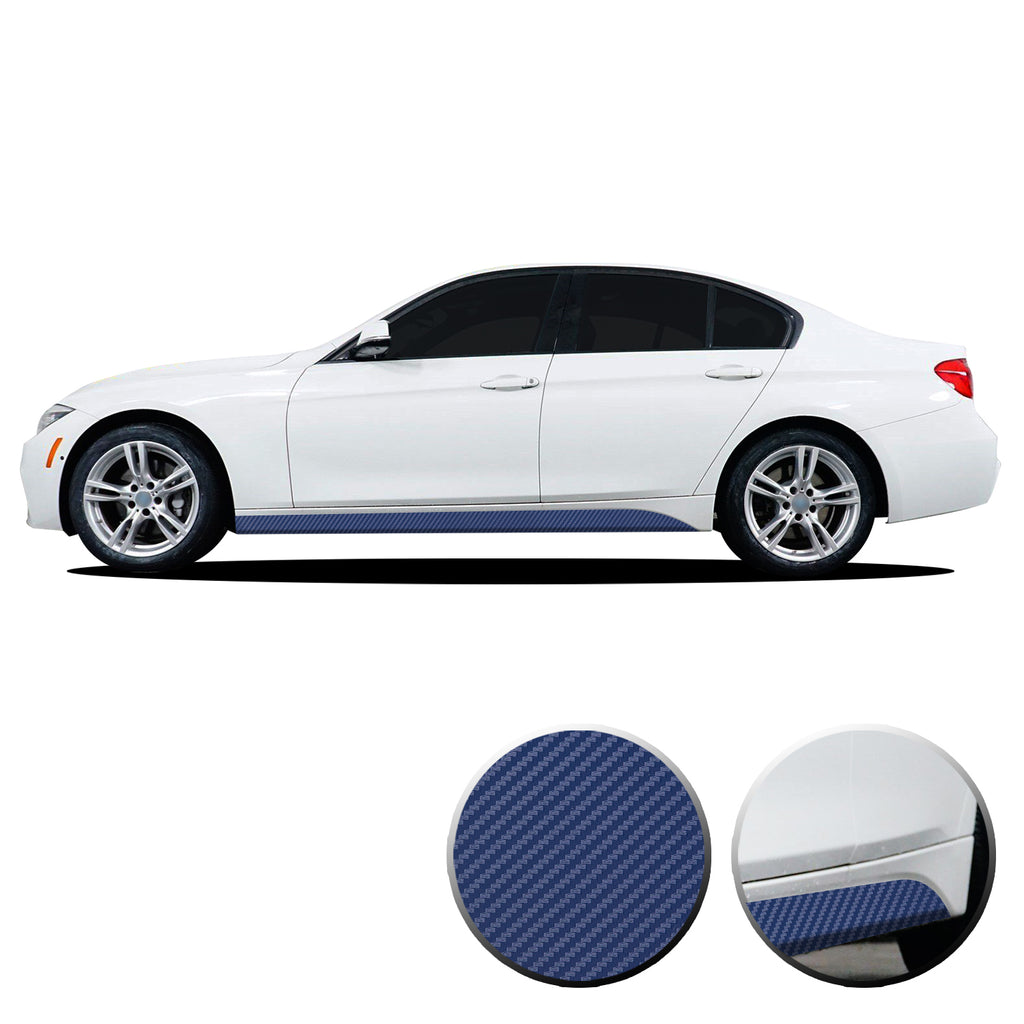 Lower Panel Side Skirt Accent Vinyl Overlay Compatible with BMW 3 Series F30 F31 E90 E91 2007-2019
