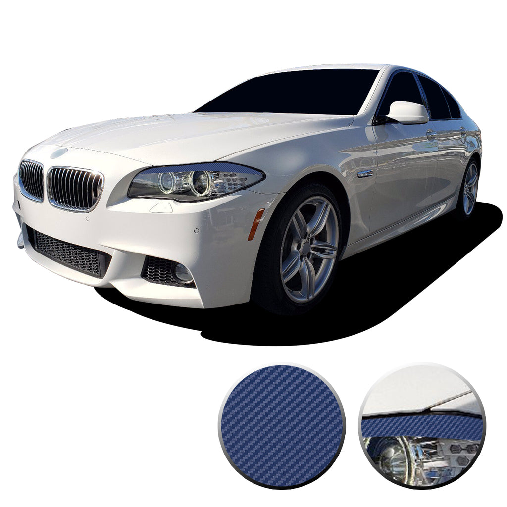 Headlight Eyelid Eyebrow Graphic Vinyl Decal Compatible with BMW 5 Series F10 2011-2013