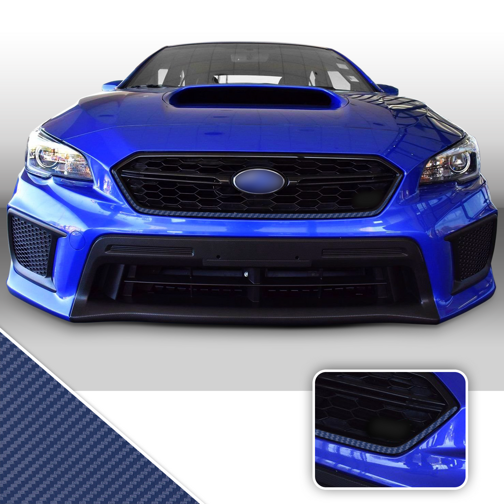 Front Grille Pinstripe Vinyl Decal Overlay Wrap Trim Compatible with and Fits WRX STi 2018-2020