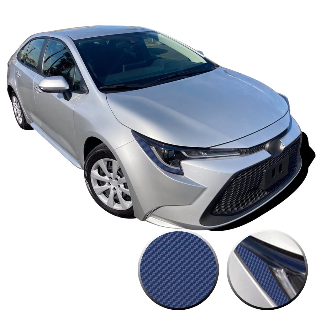 Headlight Amber Delete Accent Overlay Pre Cut Vinyl Decal Compatible with Toyota Corolla 2019 2020 2021