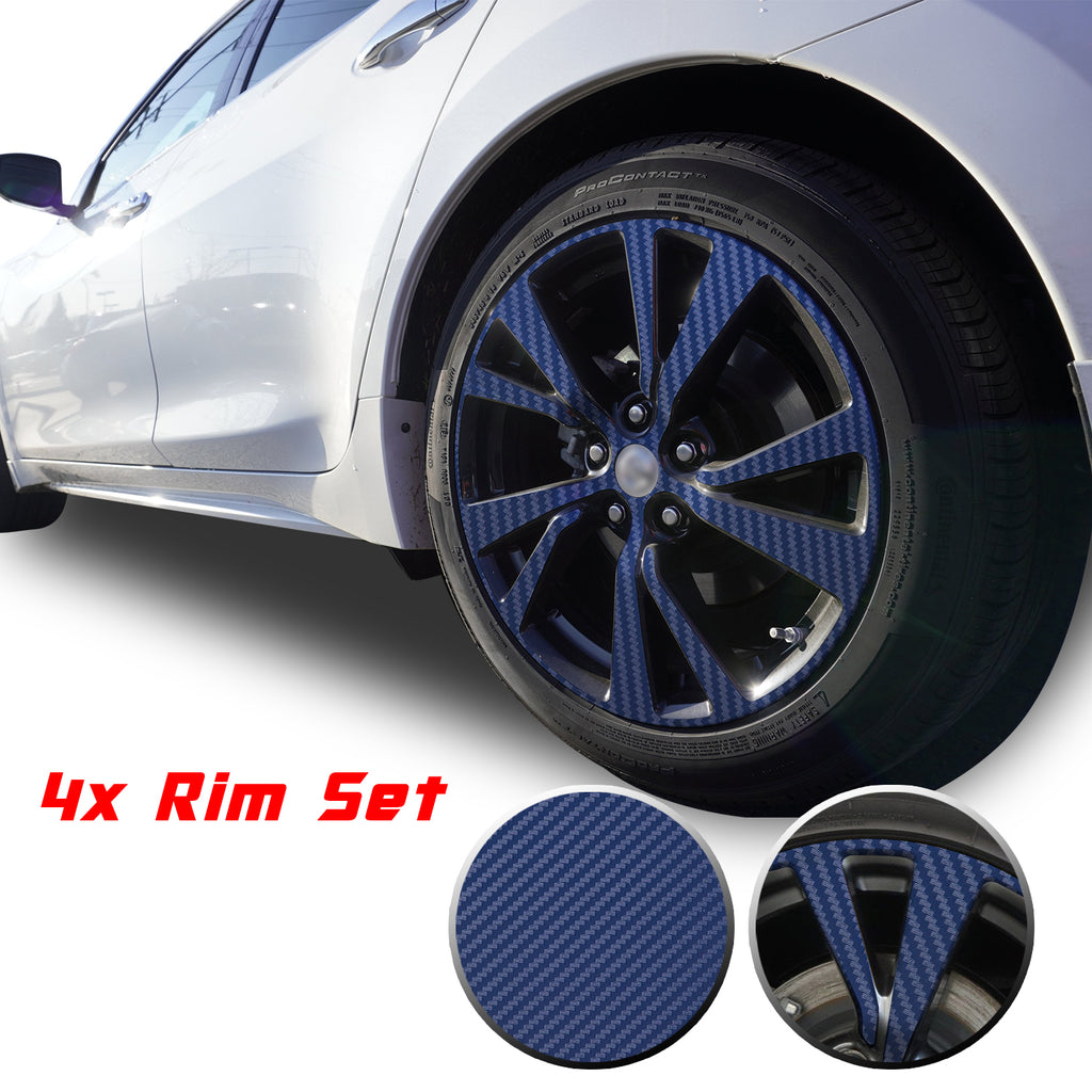 18" Wheel Rim Chrome Delete Vinyl Wrap Overlay Kit Compatible with and Fits Maxima 2016 - 2020