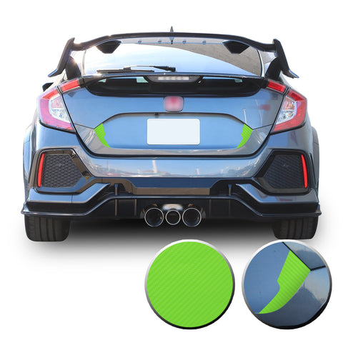 Trunk Fangs Accent Vinyl Decal Overlay Wrap Compatible with Honda Civic Sedan Hatchback 2016-2020