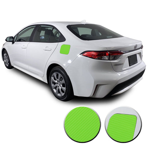 Fuel Tank Cap Gas Box Overlay Decal Precut Trim Compatible with and Fits Corolla Toyota 2020