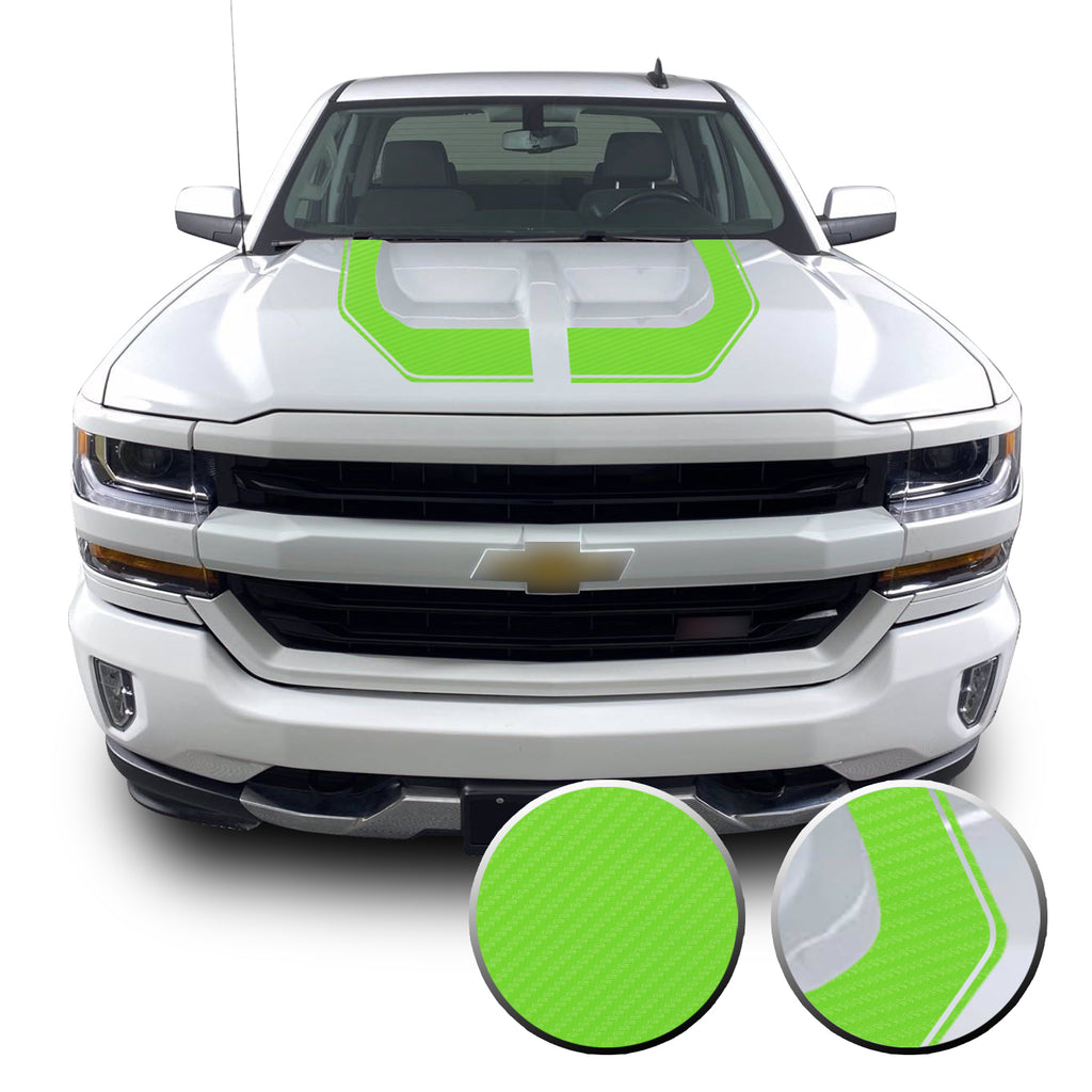 Rally Edition Style Hood Decal for 2016-2018 Z71 Chevrolet Silverado 1500