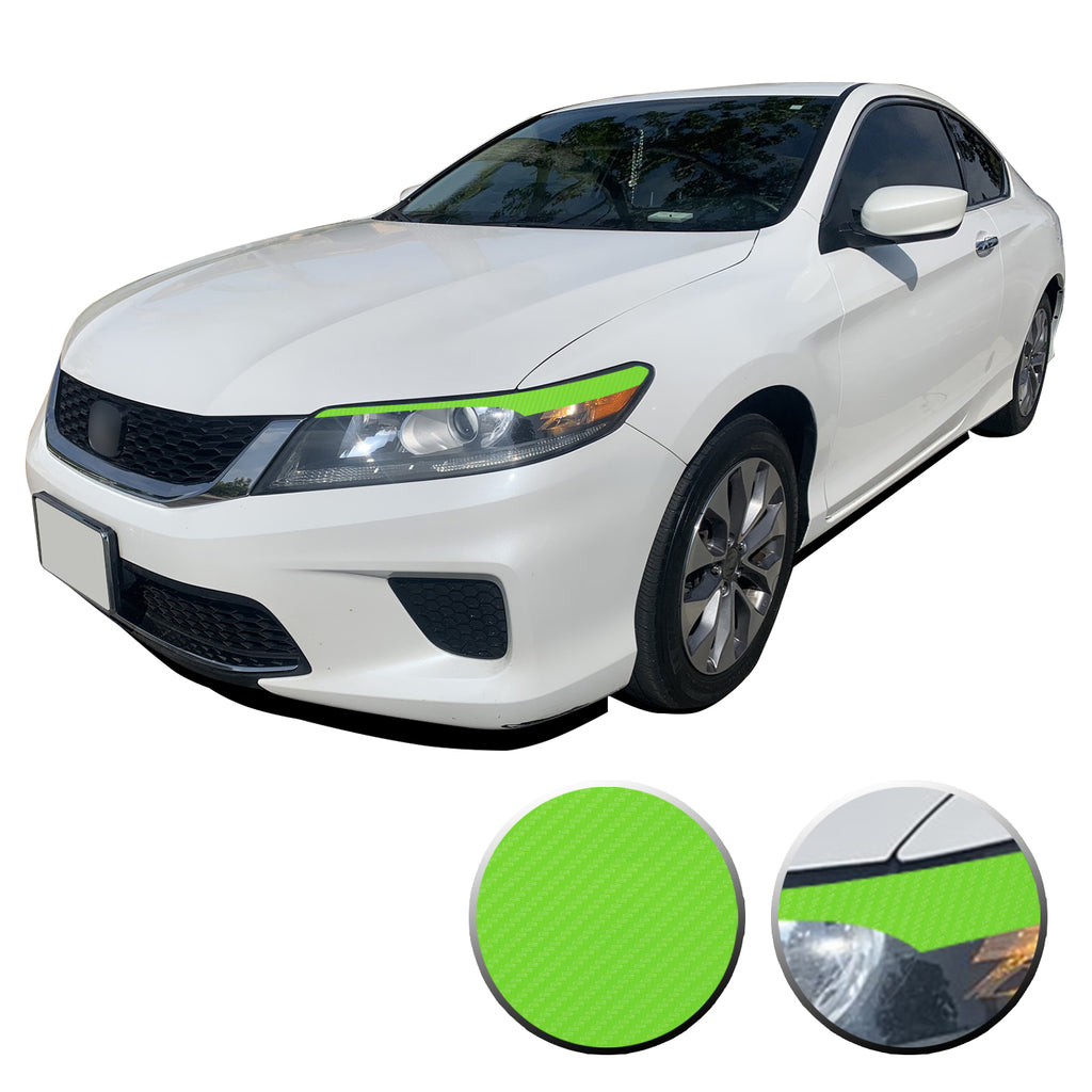 Headlight Eyelid Eyebrow Vinyl Decal Compatible with Honda Accord 2013-2015