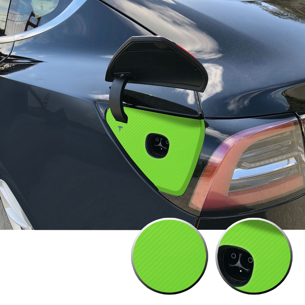 Charging Dock Vinyl Decal Overlay Kit Compatible with Tesla Model 3 2017-2020