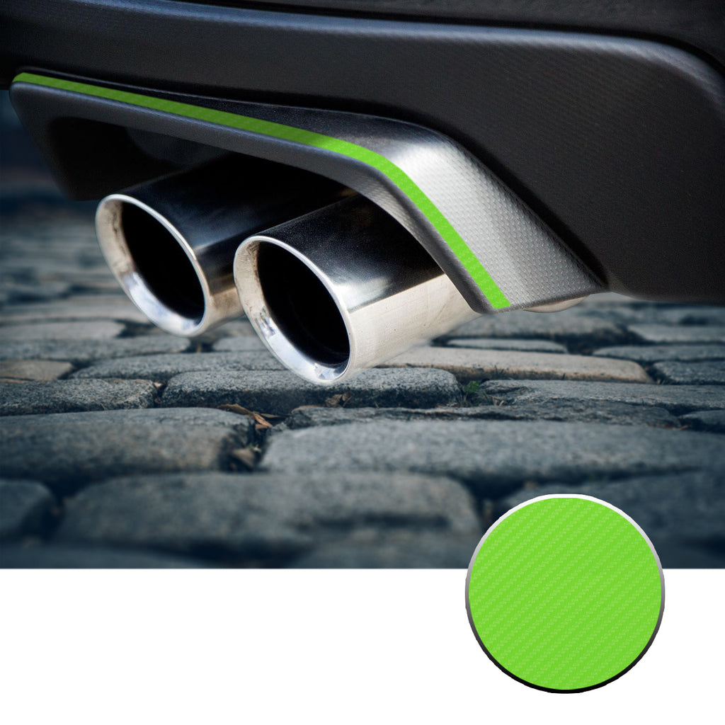 Exhaust Stripe Overlay Trim Decal Compatible With and Fits 2015-2020 Subaru WRX STi