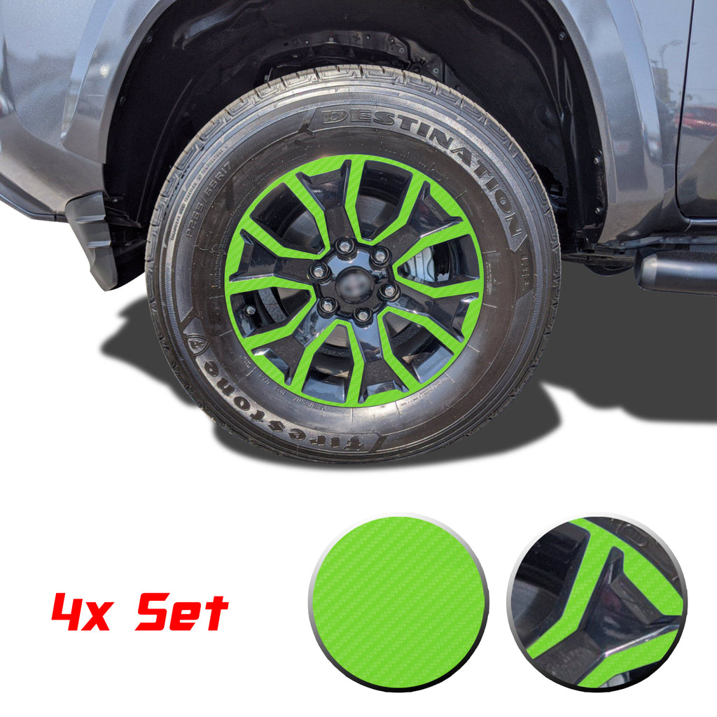 17" Wheel Rim Vinyl Overlay Decals Wrap Trim Compatible with and Fits Tacoma TRD Sport 2020 2021