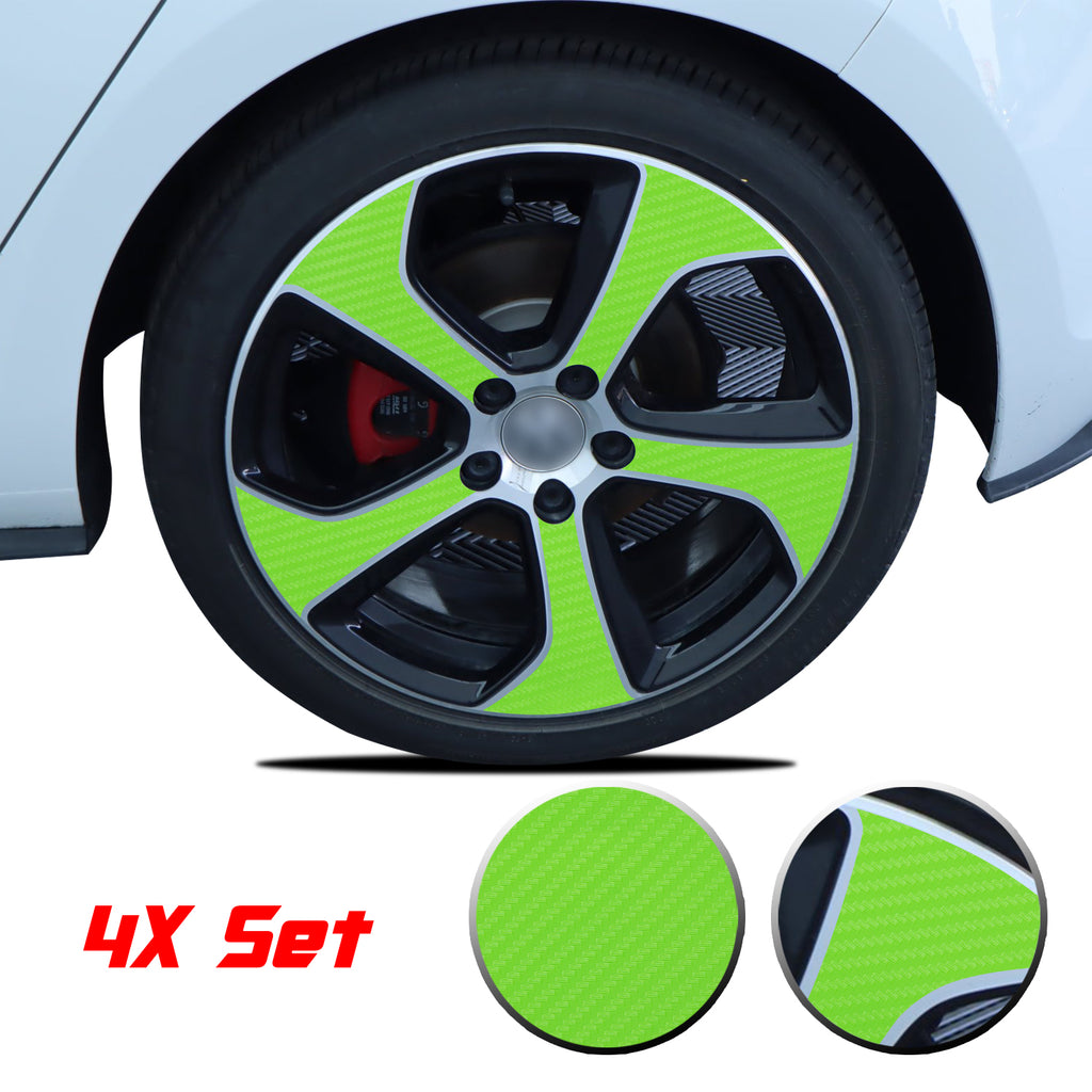 Wheel Rim Overlay Graphic Vinyl Decal Compatible with Volkswagen MK7 GTi 2014-2020