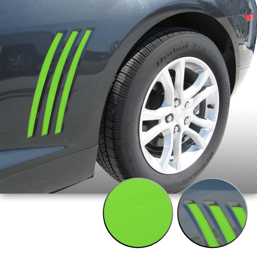 Side Vent Stipe Insert Overlay Vinyl Decal Compatible with and Fits Chevy Camaro 2010-2015