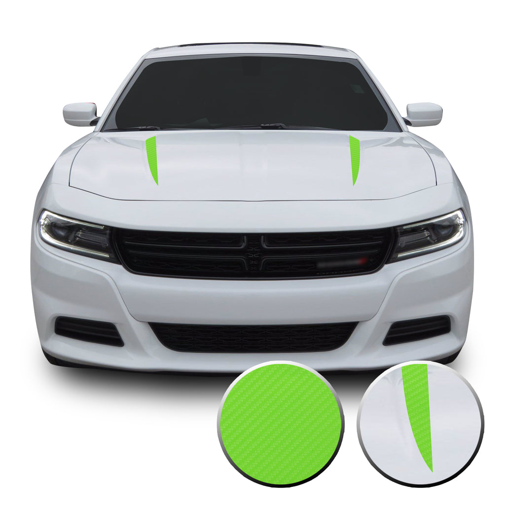 Hood Spears Racing Trim Vinyl Decal Compatible with Dodge Charger 2015 - 2020