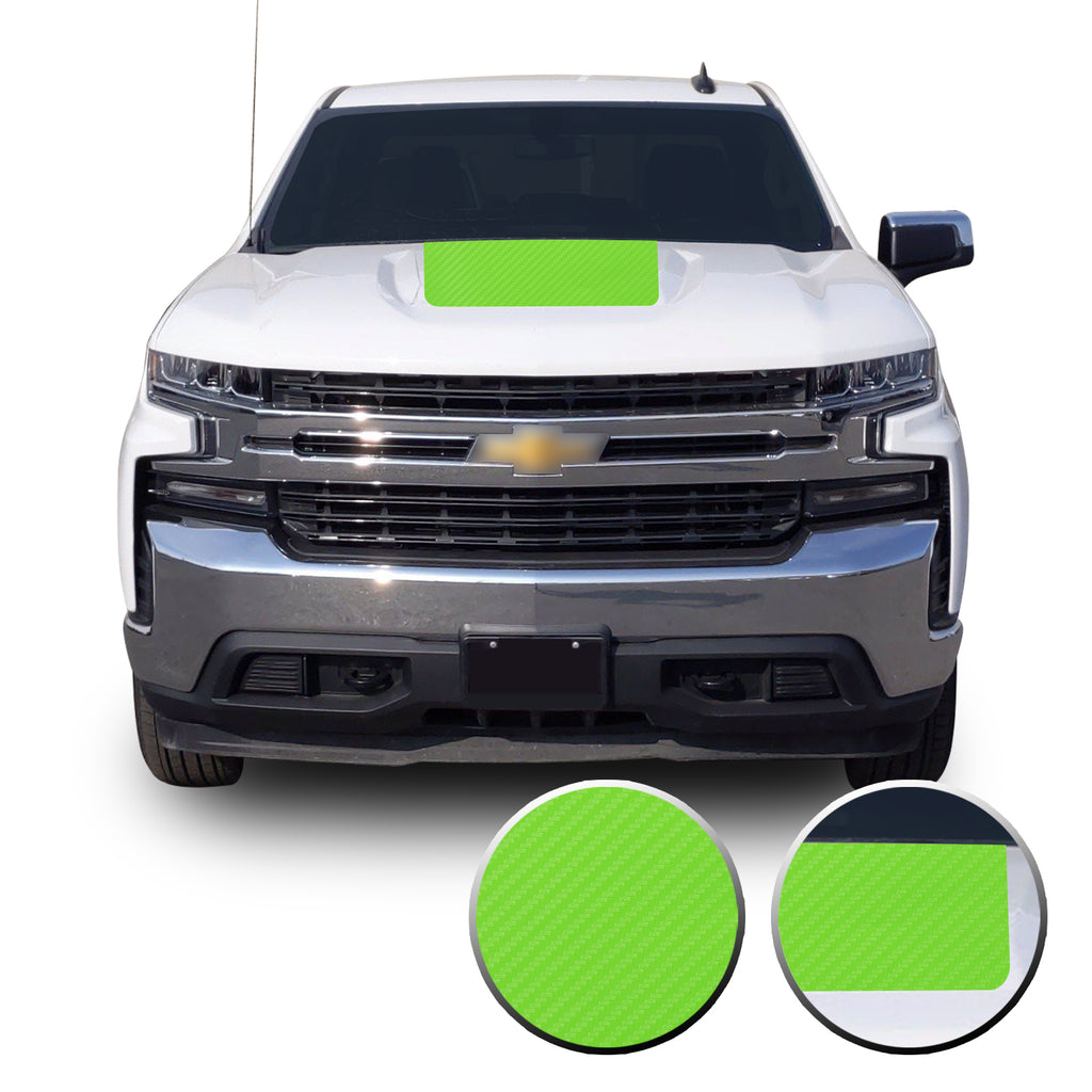 2019-20 Chevy Silverado Z71 TRAIL BOSS Custom MATTE BLACK Hood Decal Graphic