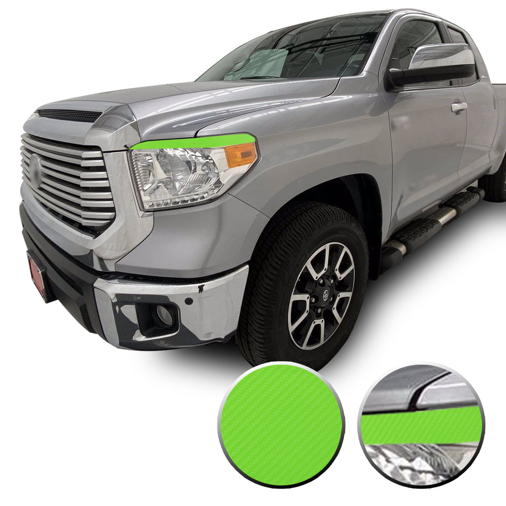 Headlight Eyelid Eyebrow Graphic Vinyl Decal Compatible with Toyota Tundra 2014-2017