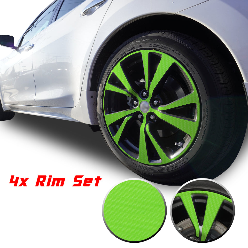 18" Wheel Rim Chrome Delete Vinyl Wrap Overlay Kit Compatible with and Fits Maxima 2016 - 2020