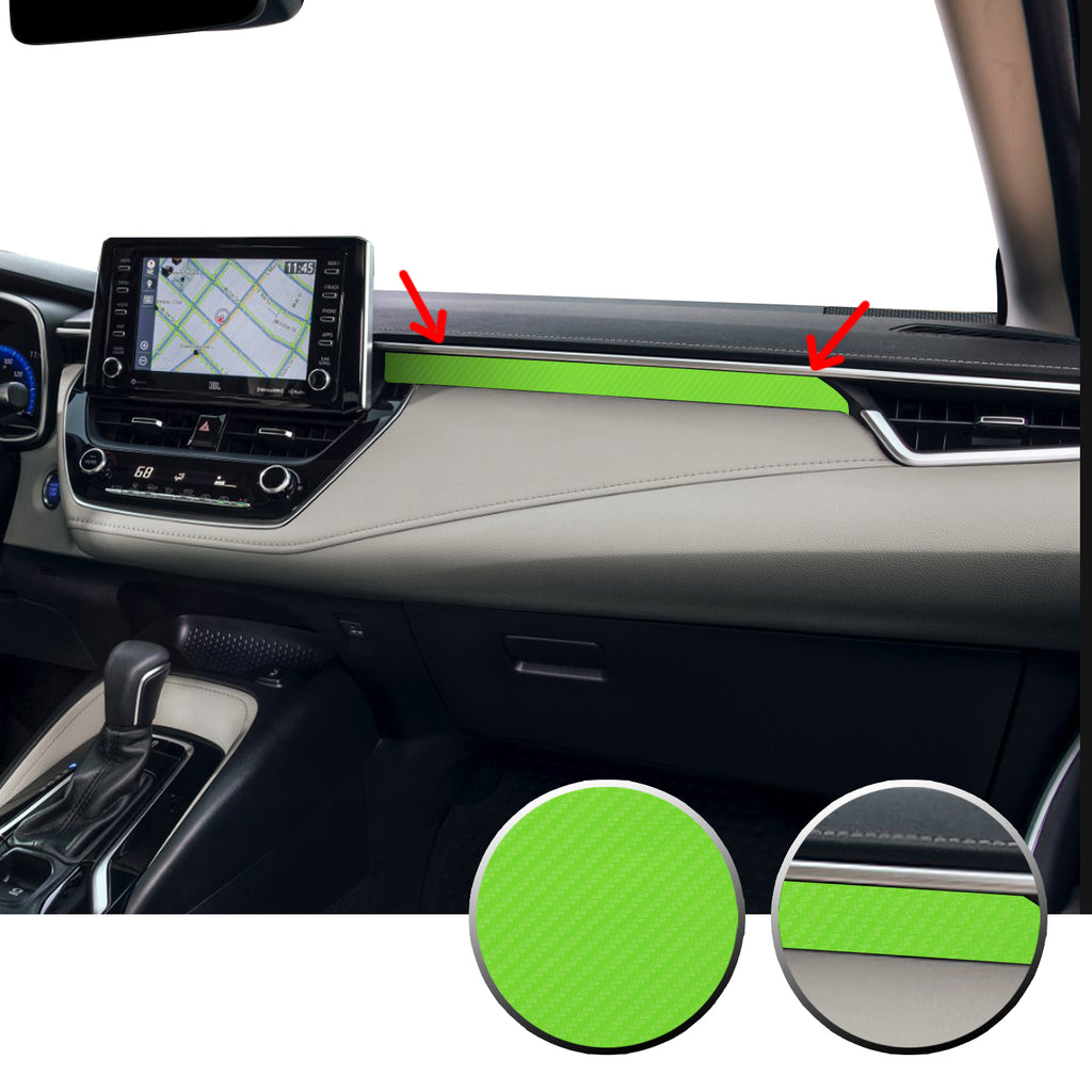 Interior Dashboard Accent Vinyl Decal Compatible with Toyota Corolla 2020 2021