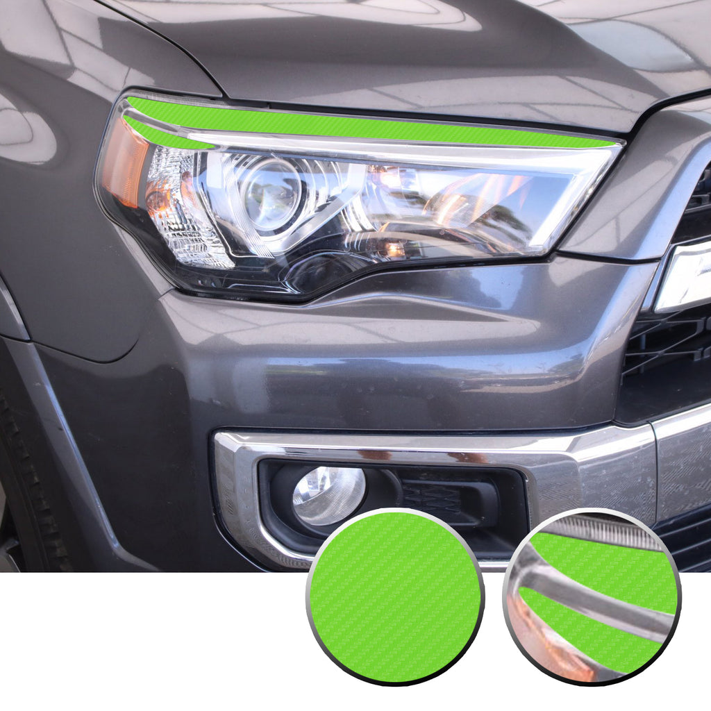 Headlight Eyelid Eyebrow Graphic Vinyl Decal Compatible with Toyota 4Runner 2010-2017