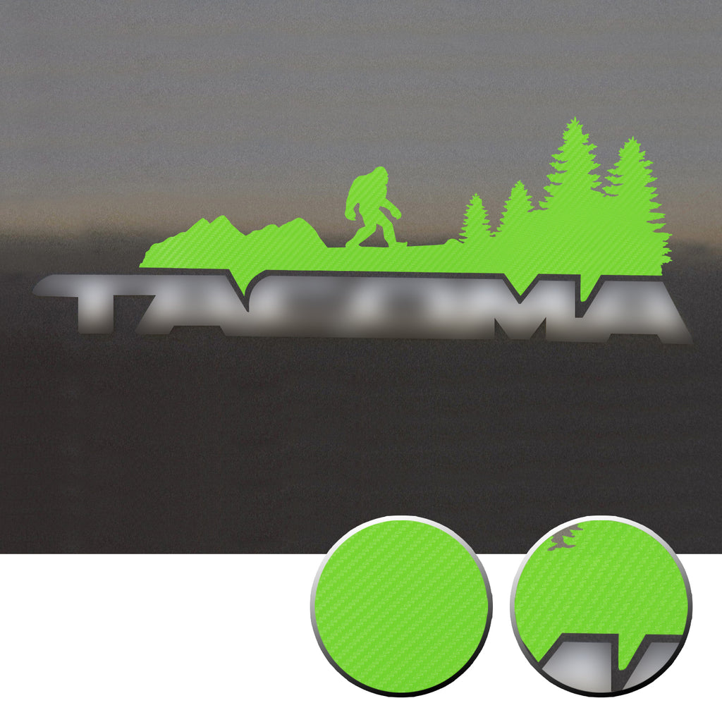 2x Door Badge Emblem Bigfoot Vinyl Decals Overlay Compatible with Toyota Tacoma 2005-2015