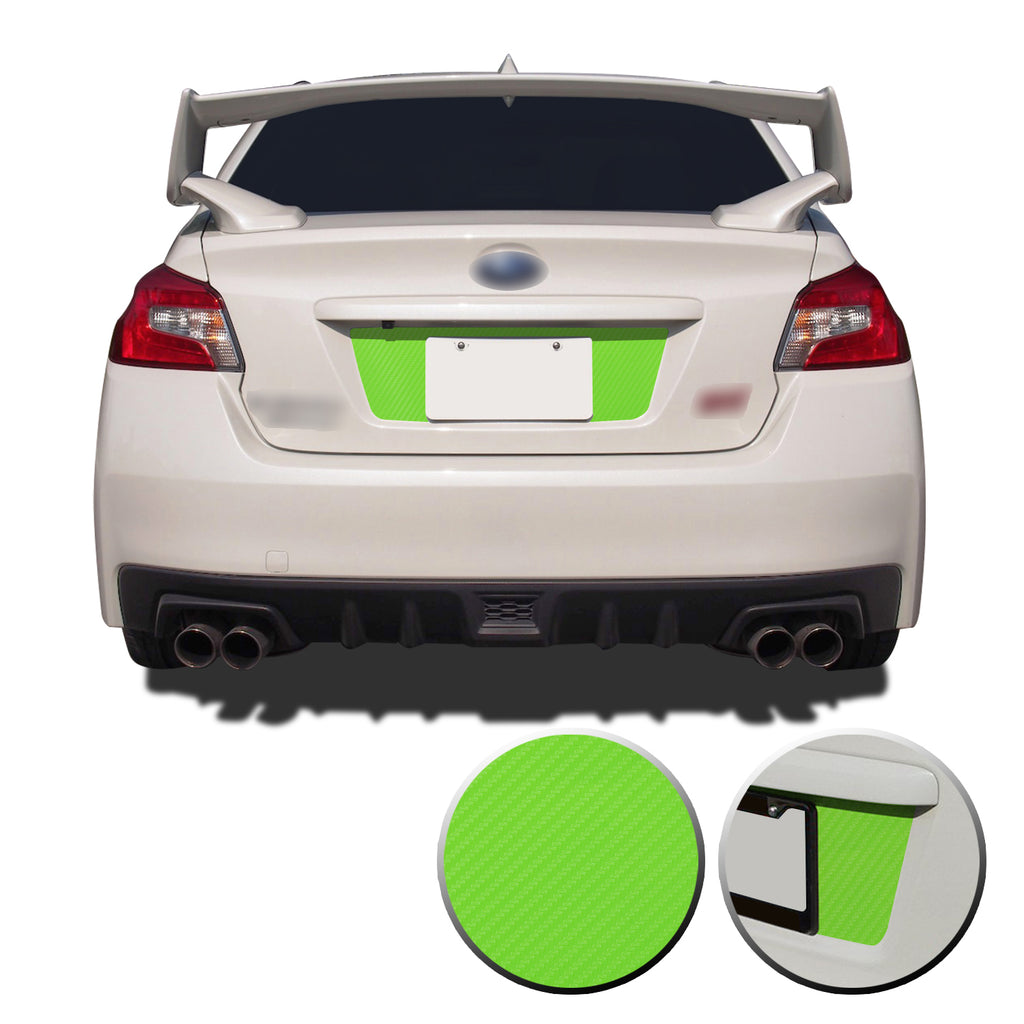 Trunk Rear License Trim Decal Overlay Compatible with and Fits Subaru WRX STi 2015-2020