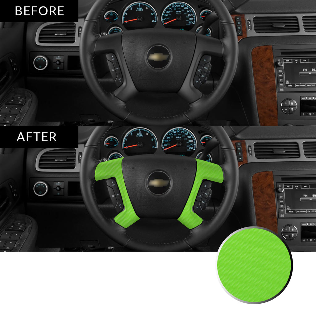 Steering Wheel Spoke Decal Overlay Trim Compatible with and Fits Chevrolet, GMC, Cadillac