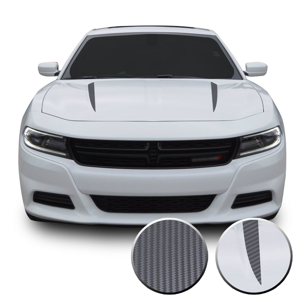 Hood Spears Racing Trim Vinyl Decal Compatible with Dodge Charger 2015 - 2020