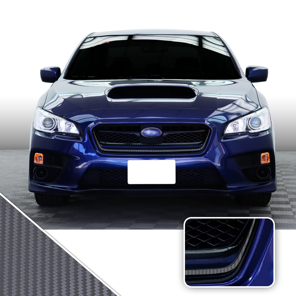Front Grille Pinstripe Vinyl Decal Overlay Wrap Trim Compatible with and Fits WRX STi 2015-2017