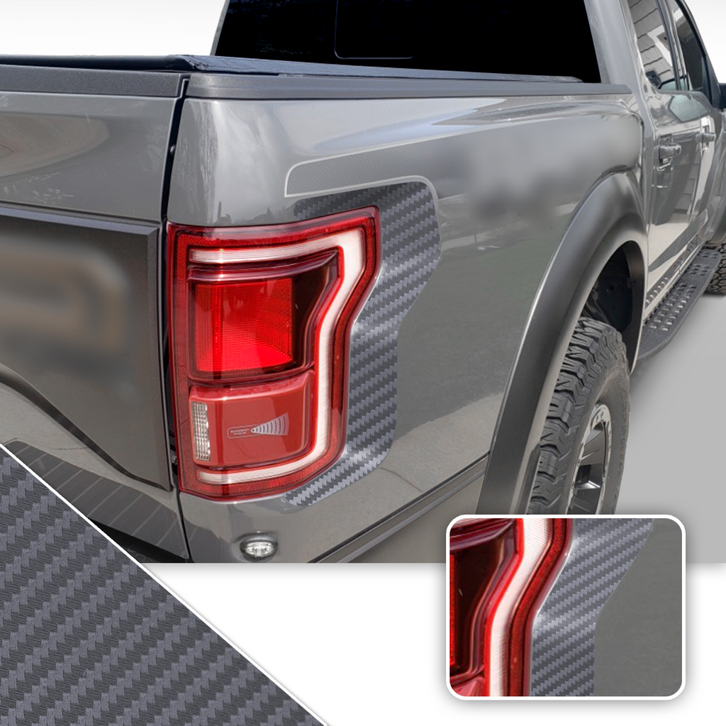 Taillight Accent Decal Overlay Trim Compatible with and Fits Raptor F-150 2018+