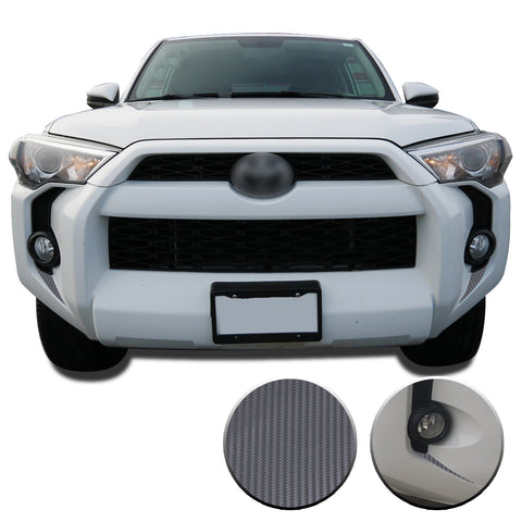 Fog Light Bezel Fangs Vinyl Wrap Overlay Kit Compatible with and Fits 4Runner 2014-2020