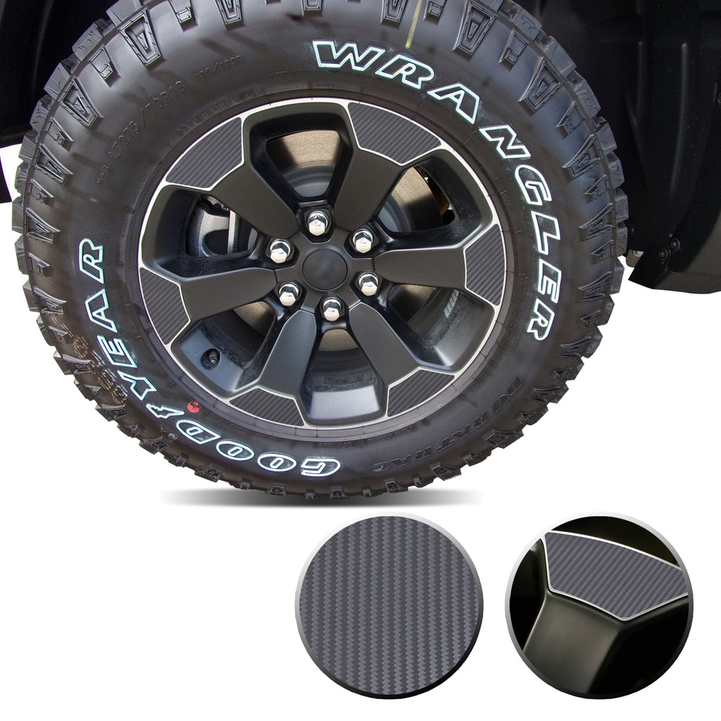 18" Wheel Precut Vinyl Wrap Graphic Decal Overlay Kit Compatible with and Fits Ram 1500 Rebel 2019-2020