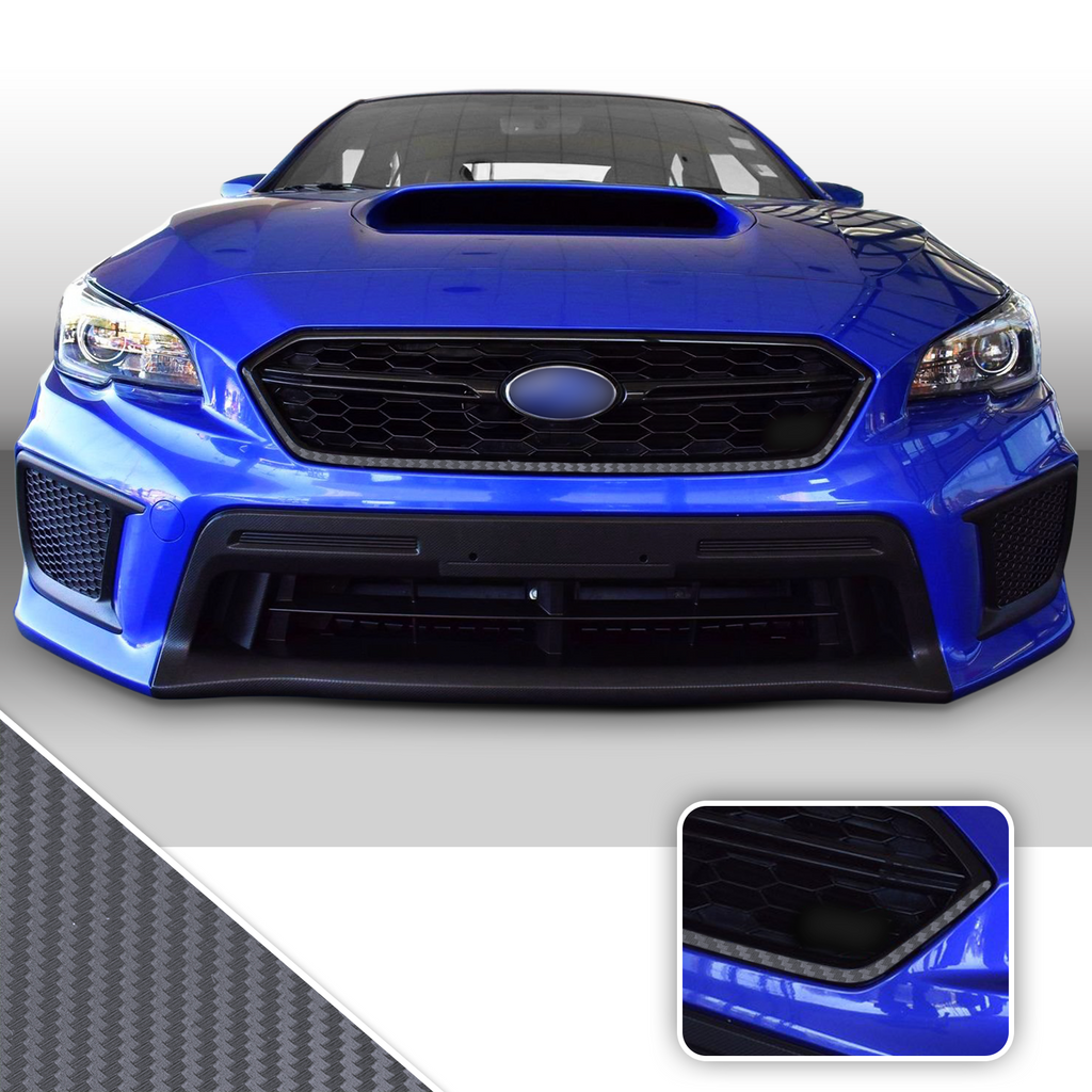 Front Grille Pinstripe Vinyl Decal Overlay Wrap Trim Compatible with and Fits WRX STi 2018-2020