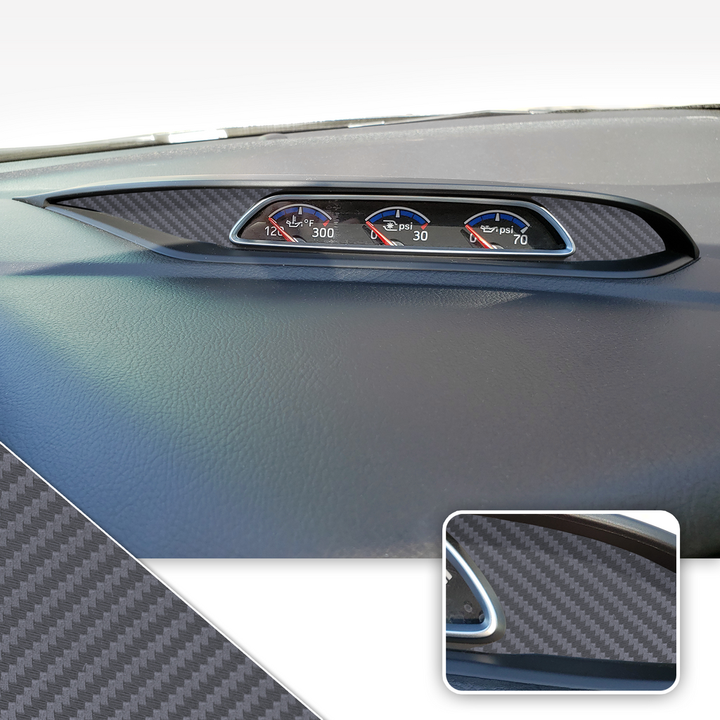 Turbo PSI Pod Instrument Gauges Vinyl Accent Overlay Wrap Trim Compatible with Ford Focus ST RS 2013-2018