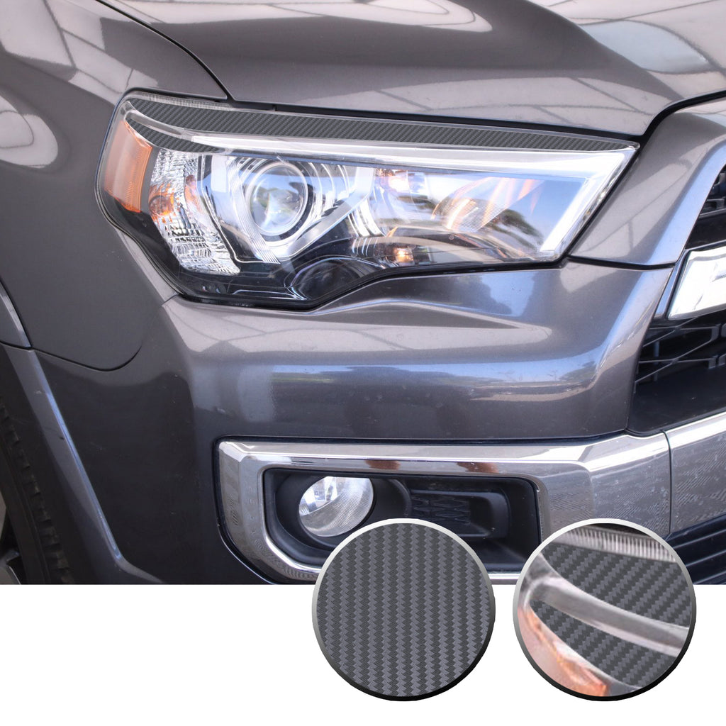 Headlight Eyelid Eyebrow Graphic Vinyl Decal Compatible with Toyota 4Runner 2010-2017