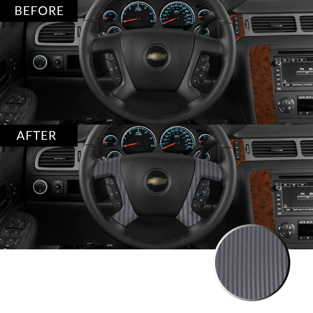 Steering Wheel Spoke Decal Overlay Trim Compatible with and Fits Chevrolet, GMC, Cadillac