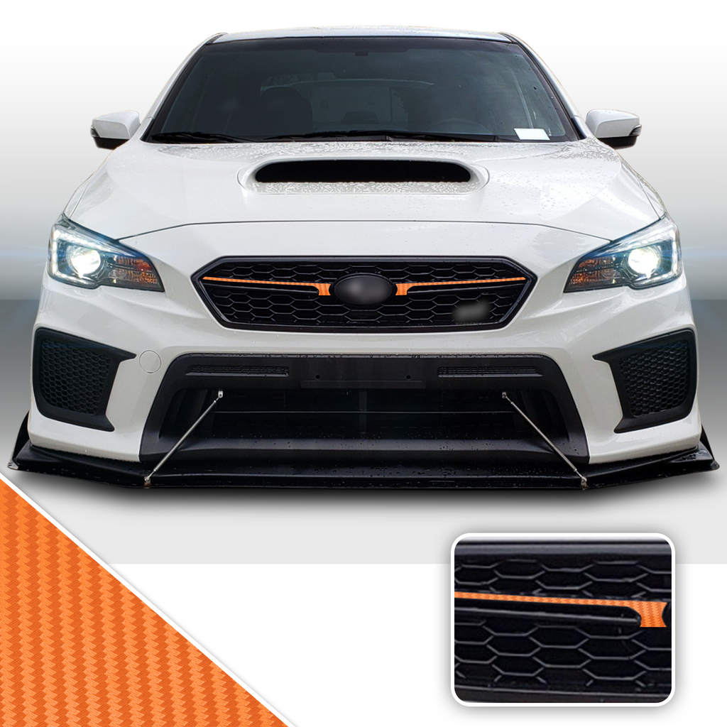 Fab JDM Pinstripe Grille Trim Decal Compatible With and Fits 2018-2020 Subaru WRX STi